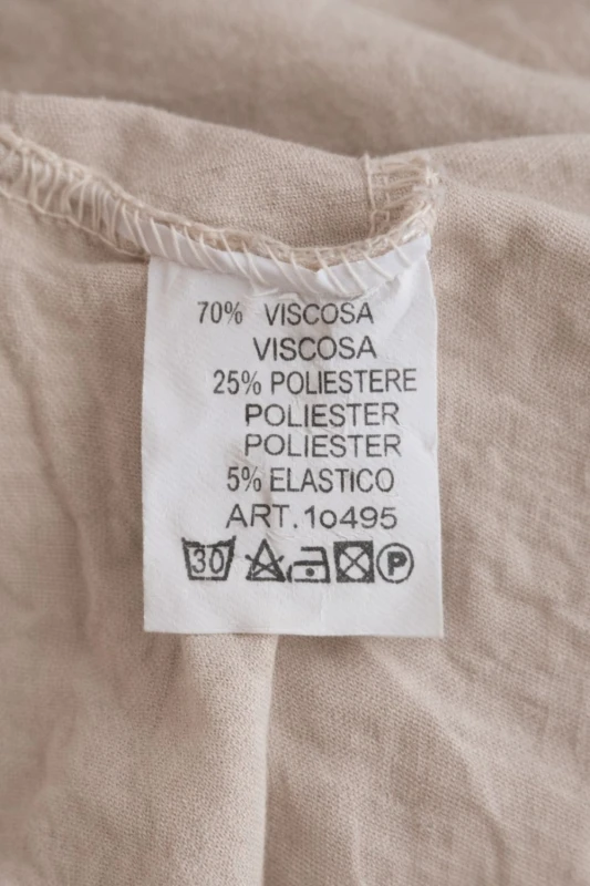 Spodnie damskie beżowe wiązane wygodne casual M (IT 12)