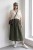 Spódnica damska khaki sztruksowa kieszenie pasek Italy One Size
