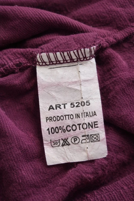 Spódnica damska purpurowa sztruksowa kieszenie pasek Italy One Size