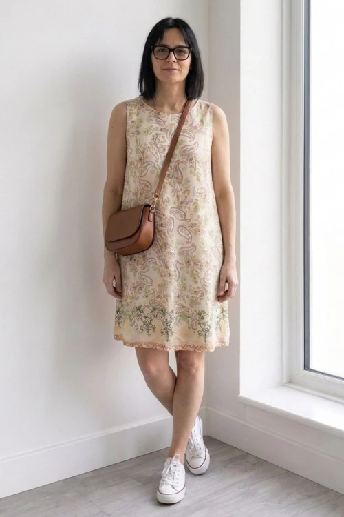 Sukienka damska wiskoza 100% włoska paisley boho lekka letnia oversize