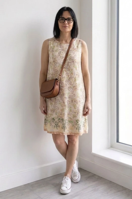 Sukienka damska wiskoza 100% włoska paisley boho lekka letnia oversize