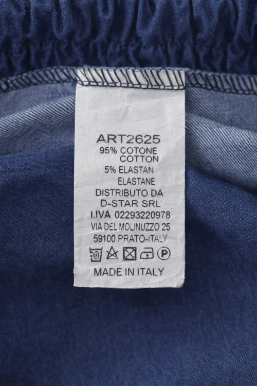 Spodnie damskie alladynki jeans luźne Italy elastyczne bawełna