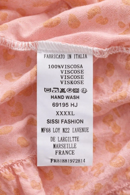 Spódnica damska Różowo Złota Maxi Plus Size Wiązana Regulowana Panterka Italy