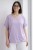 Bluzka damska fiolet casual oversize z delikatnym zwężeniem na dole letnia Italy