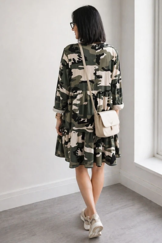 Sukienka damska MORO oversize luźna bawełna włoska styl casual Uni