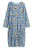Sukienka damska luźna oversize niebieska wzory kieszenie casual Uni