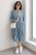 Sukienka damska luźna oversize niebieska wzory kieszenie casual Uni