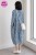 Sukienka damska luźna oversize niebieska wzory kieszenie casual Uni