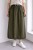 Spódnica damska khaki sztruksowa kieszenie pasek Italy One Size