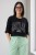 Bluza damska crop MARYLAND czarna oversize KRÓTKA streetwear Uni