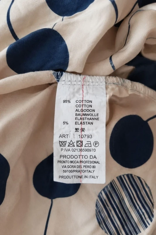 Sukienka damska beżowa granatowy print luźna kieszeń Italy Duży Rozmiar