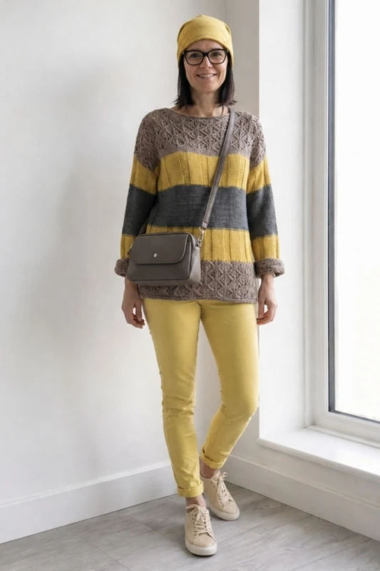 Spodnie damskie żółte rurki slim fit bawełna wygodne S/małe M (z metki M/42)