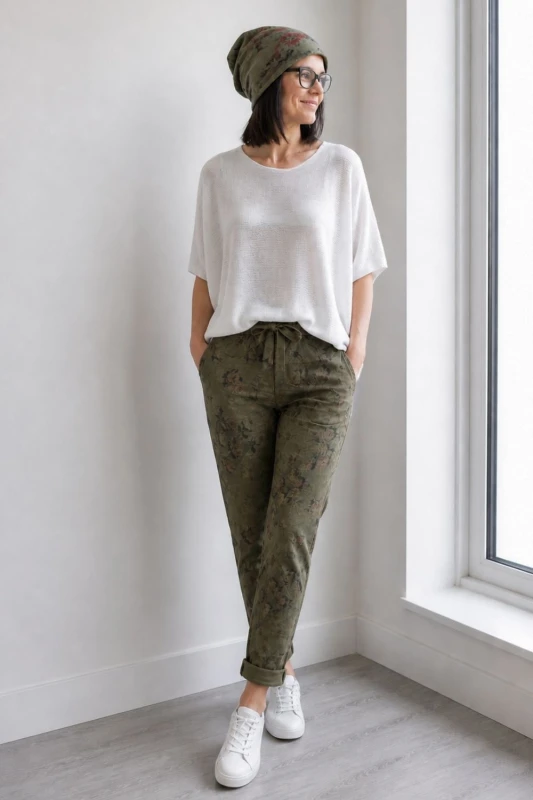 Bluzka damska biała oversize Made in Italy lekka dzianina Uni