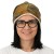 Czapka damska Beanie włoska cienka smerfetka zielona w liście