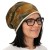 Czapka damska Beanie włoska cienka smerfetka zielona w liście