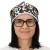 Czapka damska Beanie włoska cienka smerfetka niebieska moro panterka