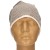 Czapka damska Beanie włoska cienka smerfetka beżowa w drobny wzór