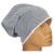 Czapka damska Beanie włoska cienka smerfetka jasnoszara w drobny wzór