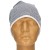 Czapka damska Beanie włoska cienka smerfetka jasnoszara w drobny wzór