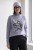Sweter damski golf fioletowy z nadrukiem gwiazda miękki Uni