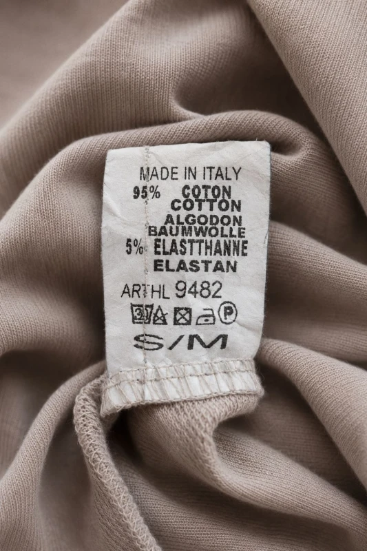 Bluzka tunika damska beżowa oversize bawełna gwiazda Made in Italy