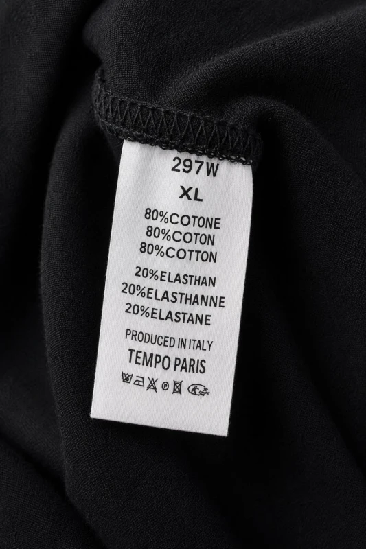 Spodnie damskie czarne złoty wzór zygzak Made in Italy XL