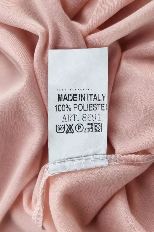 Spódnica damska różowa wiązana lekka wzorzysta Made in Italy