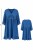 Sukienka damska jeansowa OVERSIZE niebieska falbanka Italy