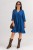 Sukienka damska jeansowa OVERSIZE niebieska falbanka Italy