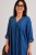 Sukienka damska jeansowa OVERSIZE niebieska falbanka Italy