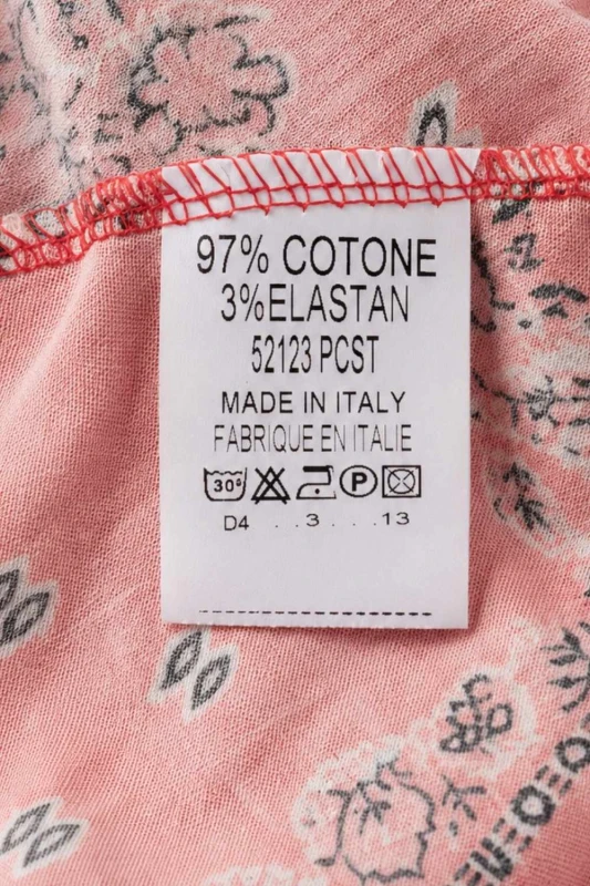 Spódnica damska midi czerwona wzór paisley rozkloszowana pasek One Size