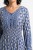 Sukienka damska Włoska Boho Midi Wzory Niebieska Włoska V-neck S