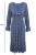 Sukienka damska Włoska wiskoza 100% niebiesko szara boho midi S