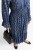Sukienka damska Włoska Boho Midi Wzory Niebiesko Szara Włoska V-neck L