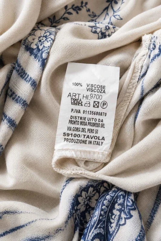 Spodnie damskie beżowe we wzory alladynki wiskoza luźny krój Made in Italy