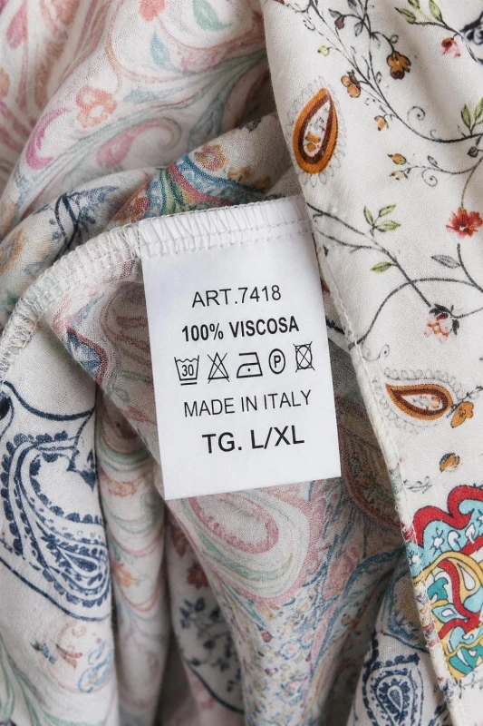 Sukienka damska kopertowa boho kolorowa we wzory wiskoza L/XL