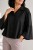 Bluzka koszula damska czarna szerokie rękawy elegancka Italy