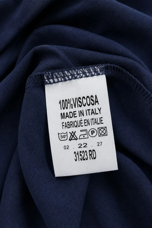 Komplet damski top+spódnica granatowy letni 100% wiskoza Italy
