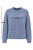 Sweter kardigan damski niebieski 30% baby alpaka ozdobne guziki M/L