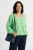 Sweter kardigan damski miętowy 30% alpaka dekolt w serek One Size