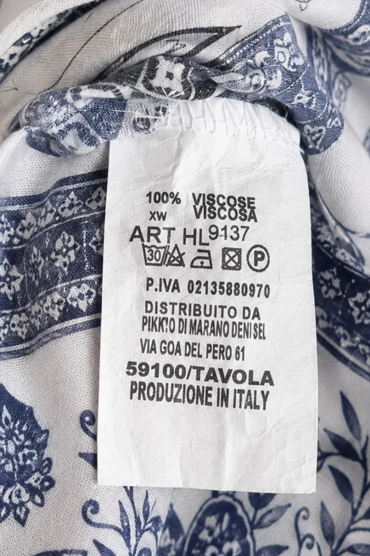 Sukienka damska jasnoróżowa we wzory wiskoza asymetryczna na ramiączkach