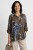 Bluzka koszula damska brązowa w kwiaty oversize 100% bawełna Italy