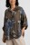 Bluzka koszula damska brązowa w kwiaty oversize 100% bawełna Italy