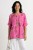 Bluzka damska różowa w kwiaty oversize 100% bawełna Italy