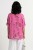 Bluzka damska różowa w kwiaty oversize 100% bawełna Italy