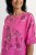 Bluzka damska różowa w kwiaty oversize 100% bawełna Italy