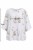 Bluzka damska biała w kwiaty oversize 100% bawełna Italy