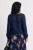Sweter damski granatowy 60% kid moher dekolt w szpic Made in Italy