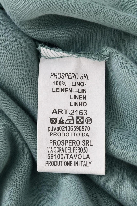 Spodnie damskie miętowe 100% len luźny krój Italy XXL