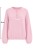 Sweter damski pudrowy róż 30% alpaka z ozdobnymi guzikami One Size